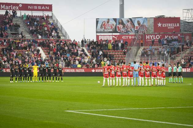 Girona Leganés minut silenci DANA EFE Girona Leganés minut silenci DANA EFE