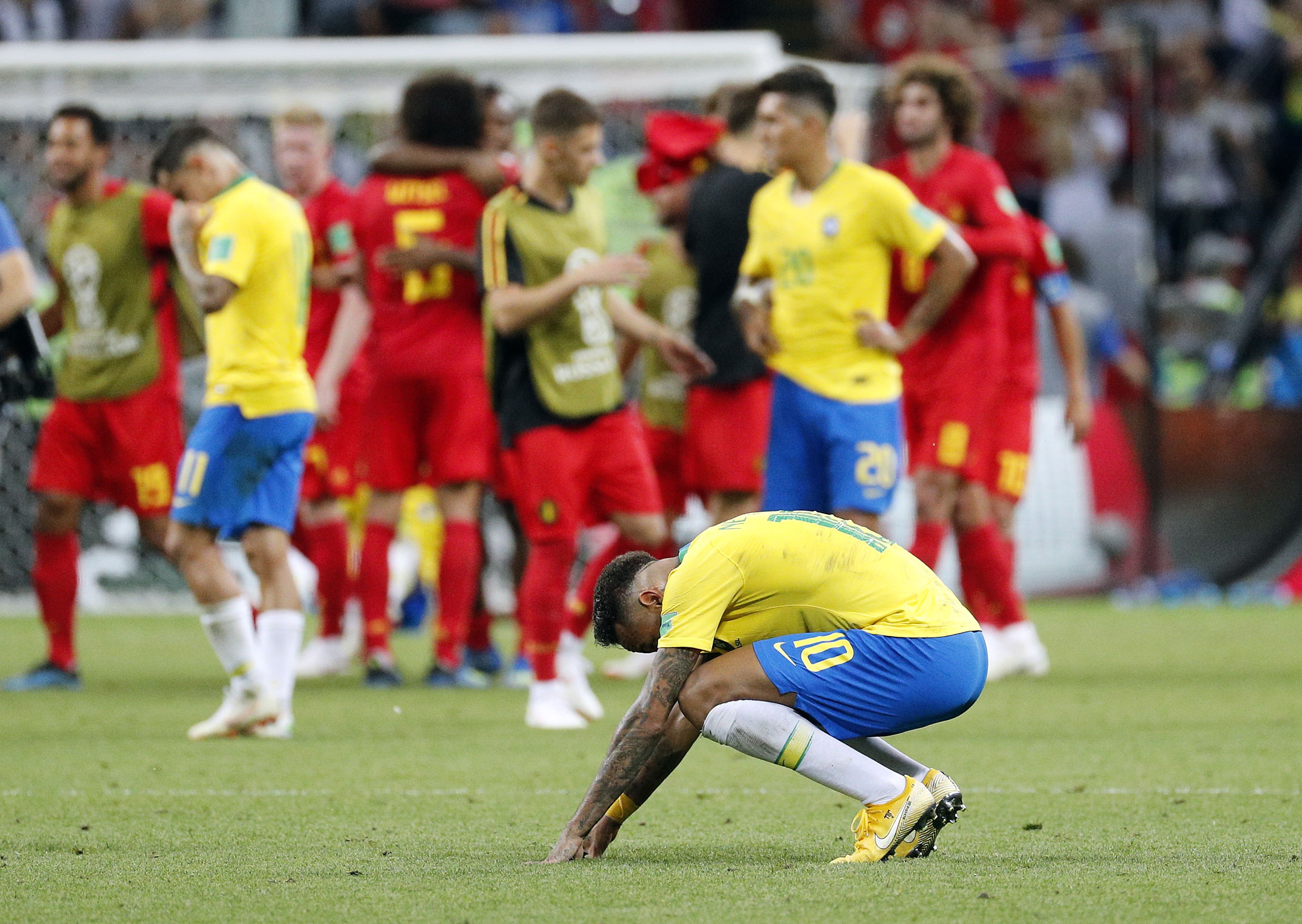 Neymar, destrossat pel fracàs del Brasil al Mundial