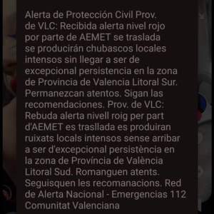 EuropaPress 6319393 generalidad lanza nueva alerta movil litoral sur valencia avisar lluvias EuropaPress 6319393 generalidad lanza nueva alerta movil litoral sur valencia avisar lluvias
