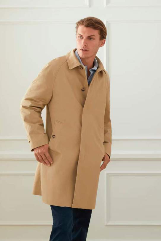 Gabardina clásica de hombre de algodón Emidio Tucci1 Gabardina clásica de hombre de algodón Emidio Tucci1