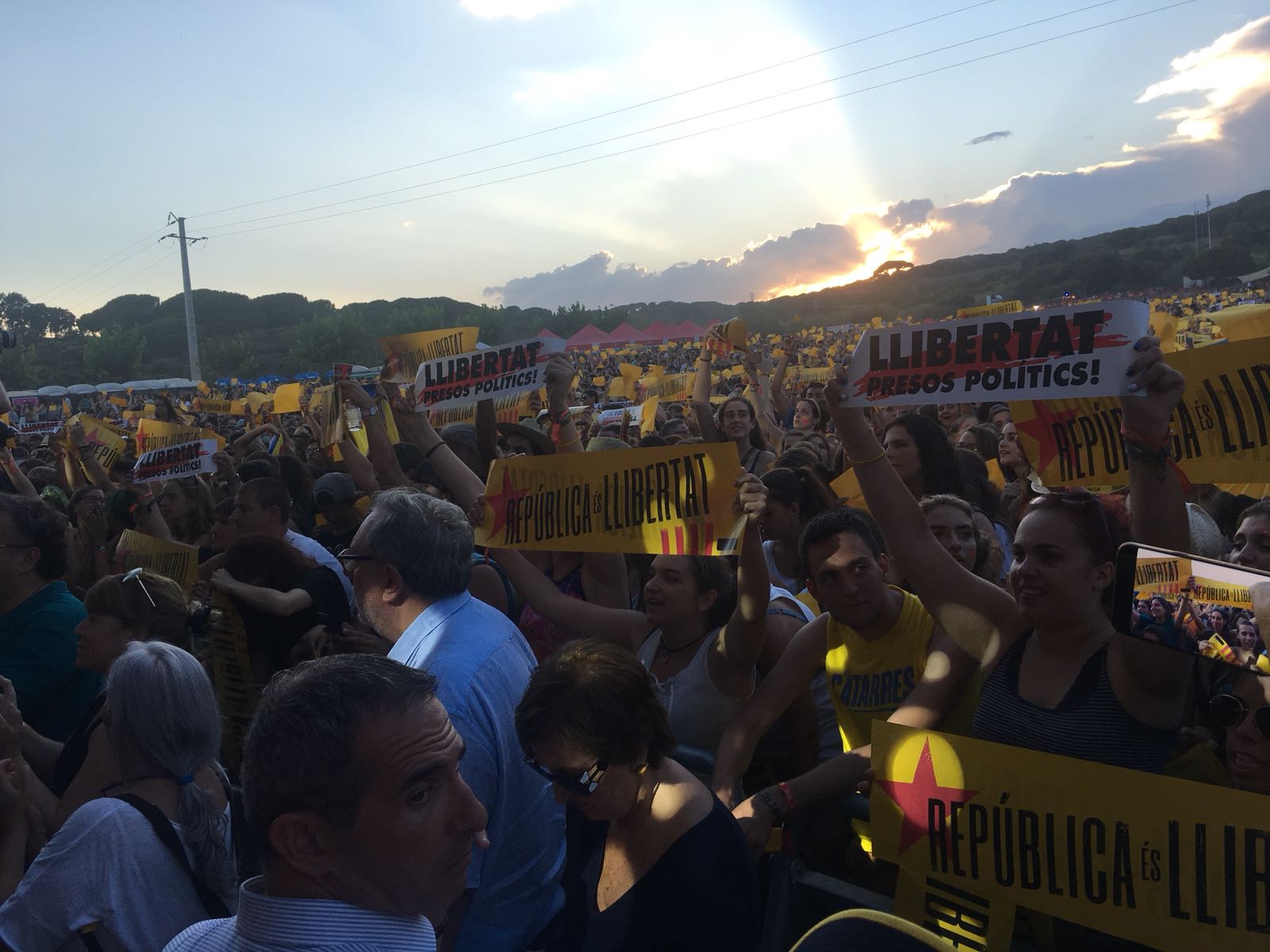 El Canet Rock clama per la llibertat dels presos polítics