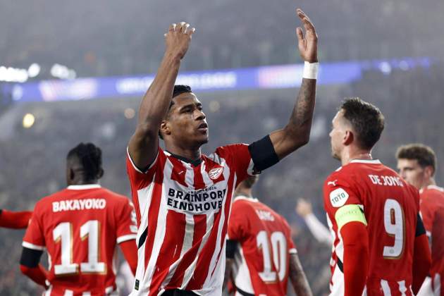 Ryan Flamingo gol PSV Girona / Foto: EFE Ryan Flamingo gol PSV Girona / Foto: EFE