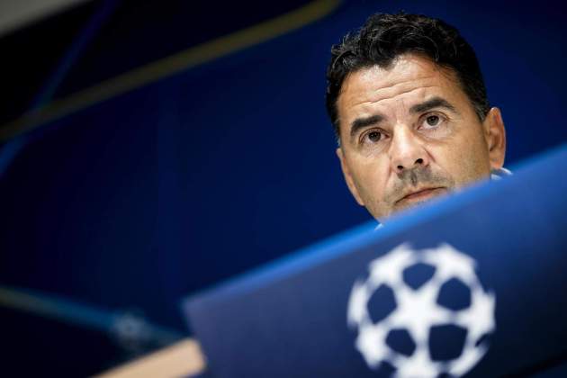 Míchel rueda de prensa Champions League / Foto: EFE Míchel rueda de prensa Champions League / Foto: EFE
