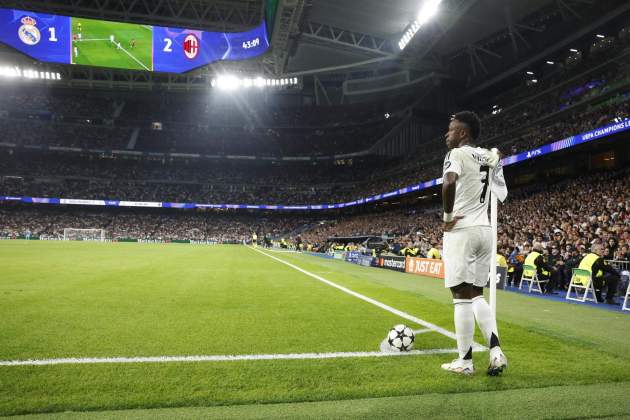 Vinicius Júnior Real Madrid Santiago Bernabéu / Foto: EFE Vinicius Júnior Real Madrid Santiago Bernabéu / Foto: EFE