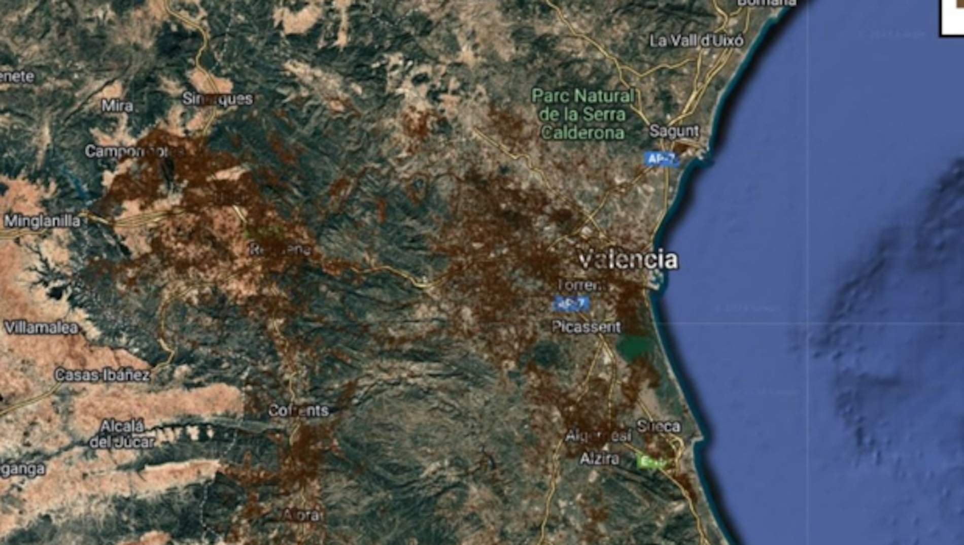 Mapa del fang Mapa del fang