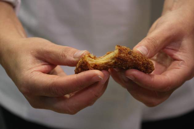 Croqueta de entrecot en el Gastronómico Foro de Barcelona / Foto: ACN Croqueta de entrecot en el Gastronómico Foro de Barcelona / Foto: ACN