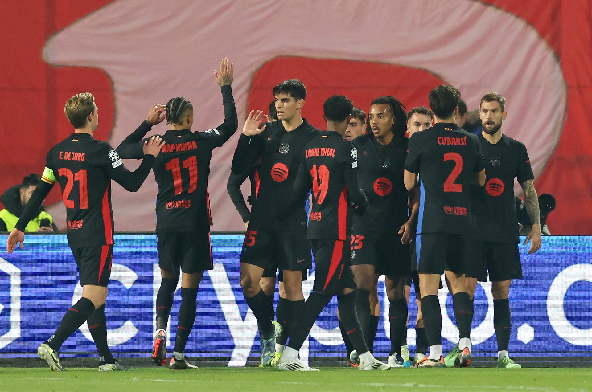 El Barça trasllada el xou golejador a Europa i passa per sobre de l'Estrella Roja a la Champions League (2-5)