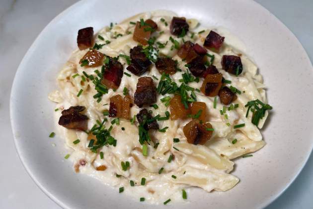 3 plats Ada Parellada amb macarrons / Foto: Raquel Sánchez