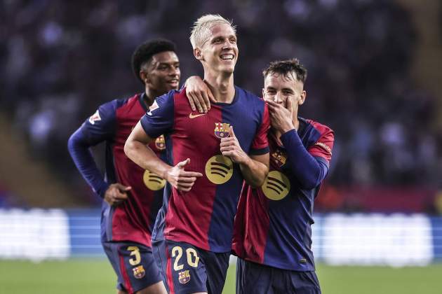 Dani Olmo Marc Casadó gol Barça / Foto: Europa Press Dani Olmo Marc Casadó gol Barça / Foto: Europa Press