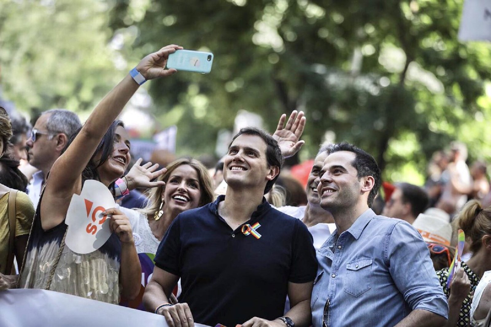 La carrossa de Cs, escridassada al Pride de Madrid