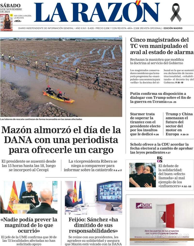 'La Razón' 9 'La Razón' 9