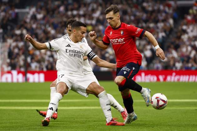 Lucas Vázquez en el partido contra el osasuna / Foto: EFE Lucas Vázquez en el partido contra el osasuna / Foto: EFE