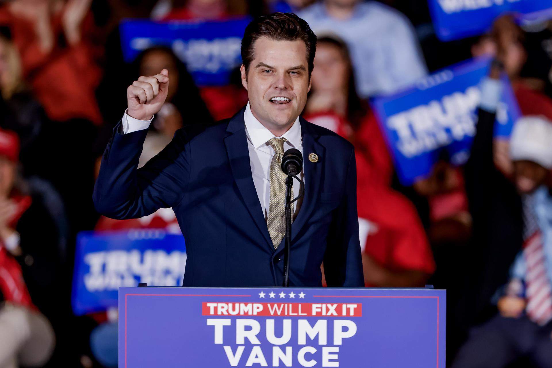 Quién es Matt Gaetz, el polémico congresista de extrema derecha nombrado fiscal general por Trump