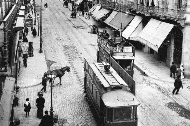 fotografia cap 1910 tramvies electrics al carrer salmeron actual gran de gracia foto arxiu fotografic barcelona fotografia cap 1910 tramvies electrics al carrer salmeron actual gran de gracia foto arxiu fotografic barcelona