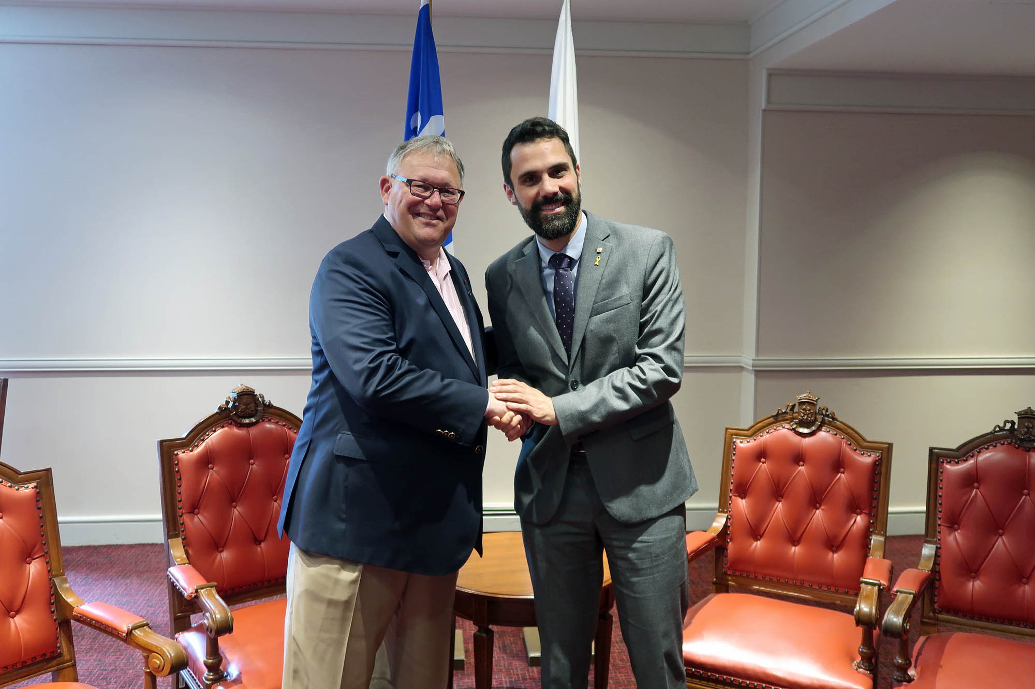 Torrent y el presidente de la Asamblea nacional del Quebec coinciden con pedir "diálogo"