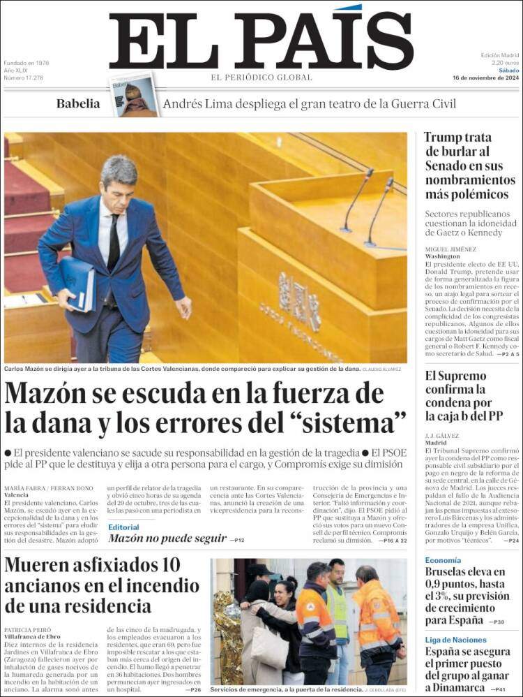 'El País' 16 'El País' 16