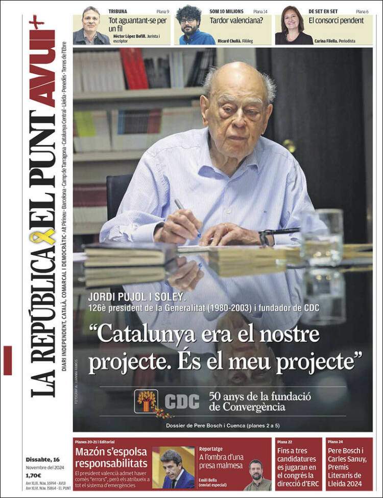 'El Punt Avui' 16 'El Punt Avui' 16