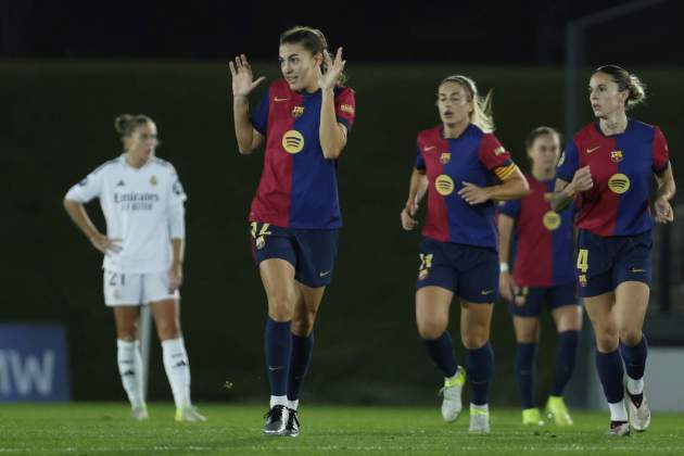 Patri Guijarro celebra el seu gol amb el Barça Femení al Clàssic / Foto: EFE Patri Guijarro celebra el seu gol amb el Barça Femení al Clàssic / Foto: EFE