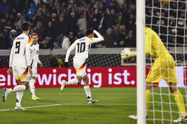 Musiala celebrant el seu gol / Foto: EFE Musiala celebrant el seu gol / Foto: EFE