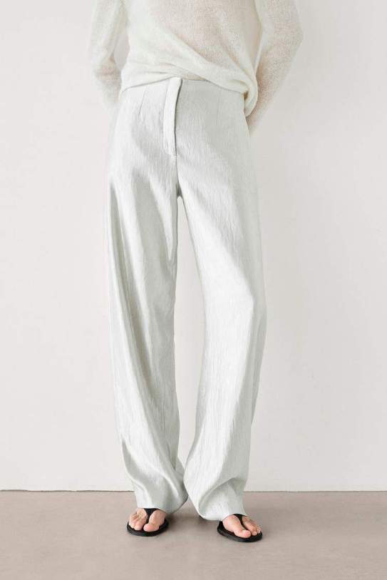 Pantalons amples fluids setinats Pantalons amples fluids setinats