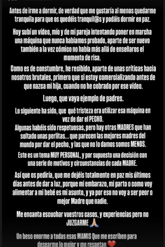 Anabel Pantoja comunicado / Instagram Anabel Pantoja comunicado / Instagram