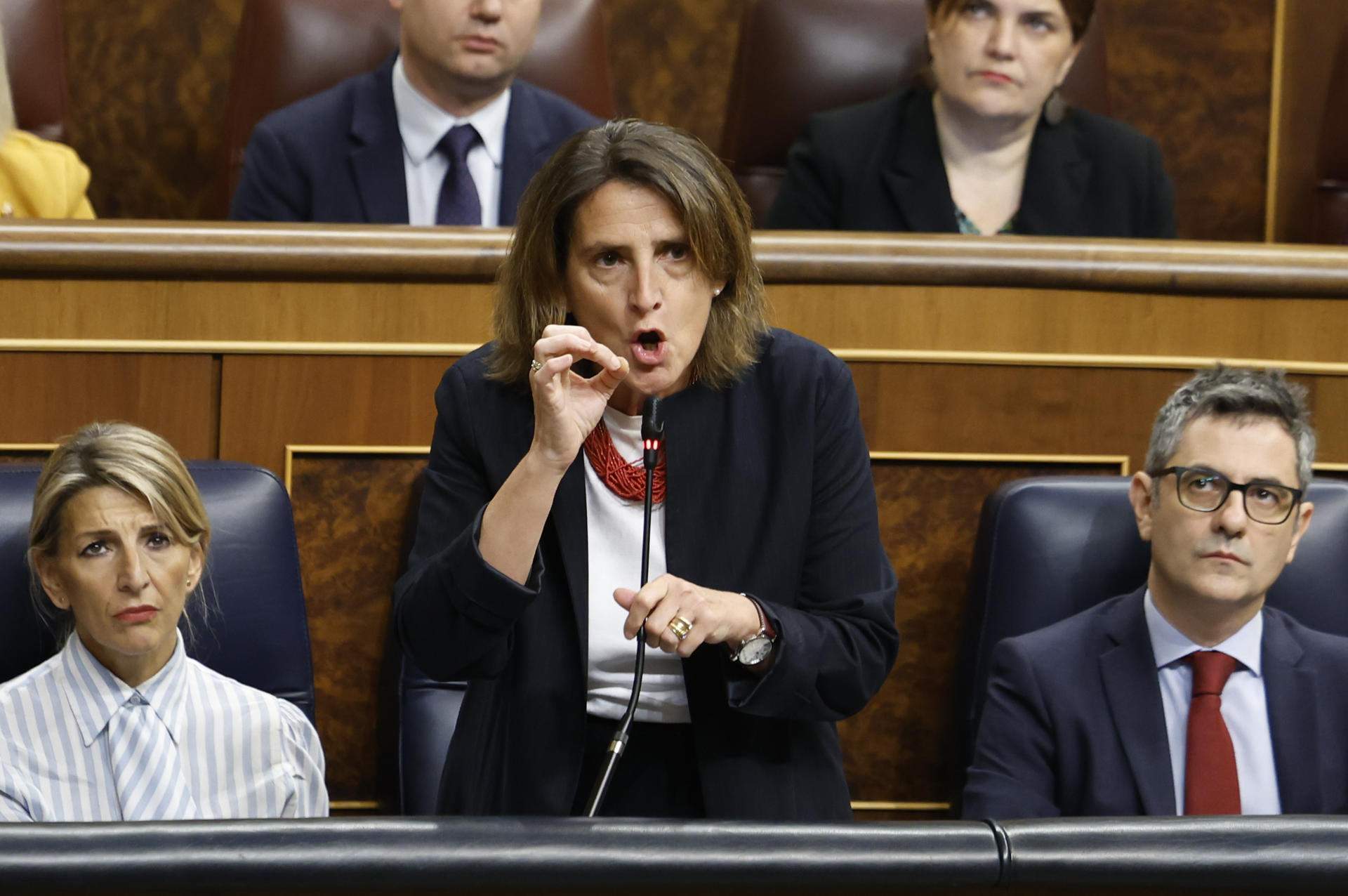 Ribera dispara contra Mazón i el PP per “burlar-se dels avisos de l’AEMET” enmig d’una bronca al Congrés
