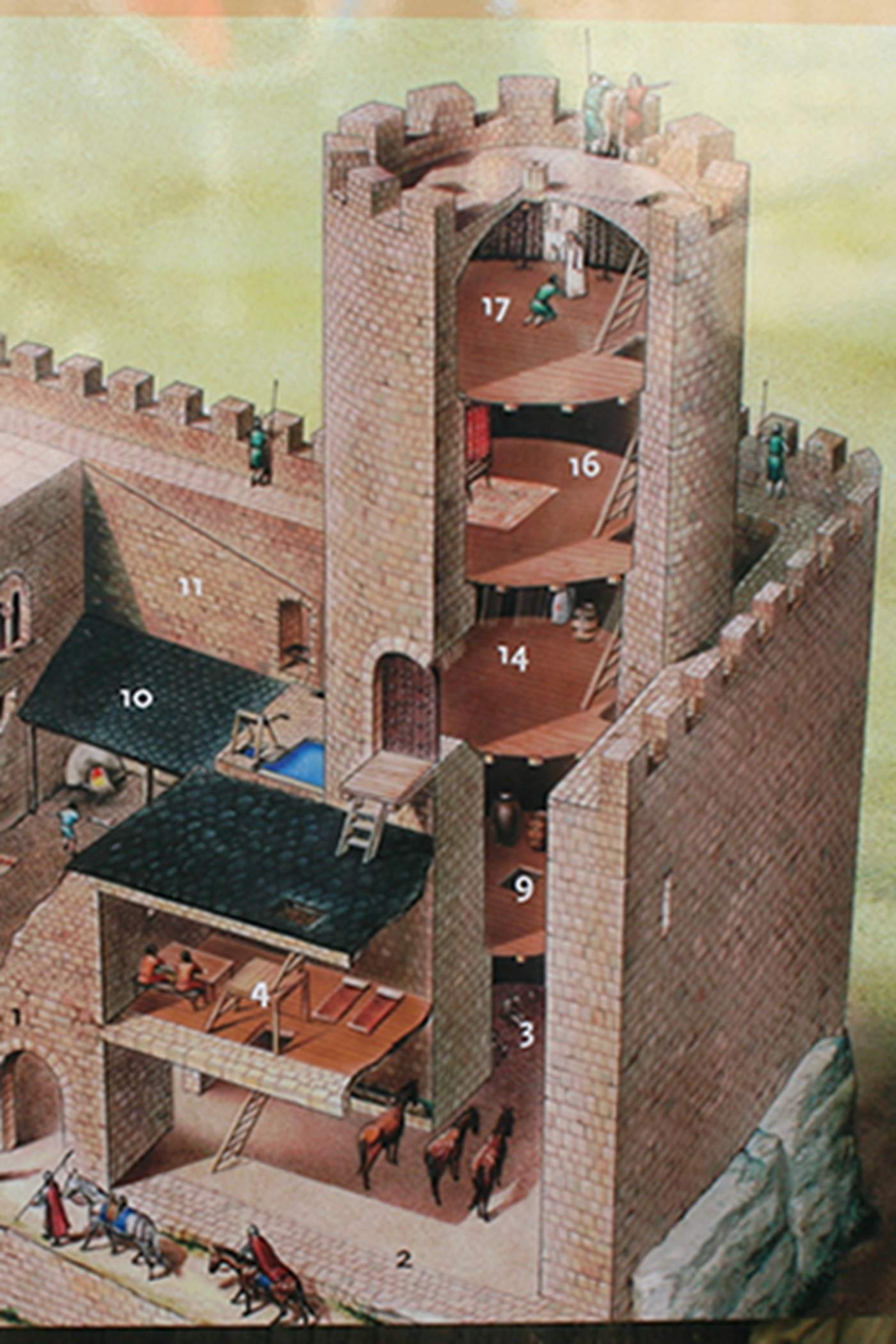 Rrecreació de una torre que sería el elemento inicial de un futuro castillo. Castell de Mur. Fuente Blog del Señor Rrecreació de una torre que sería el elemento inicial de un futuro castillo. Castell de Mur. Fuente Blog del Señor