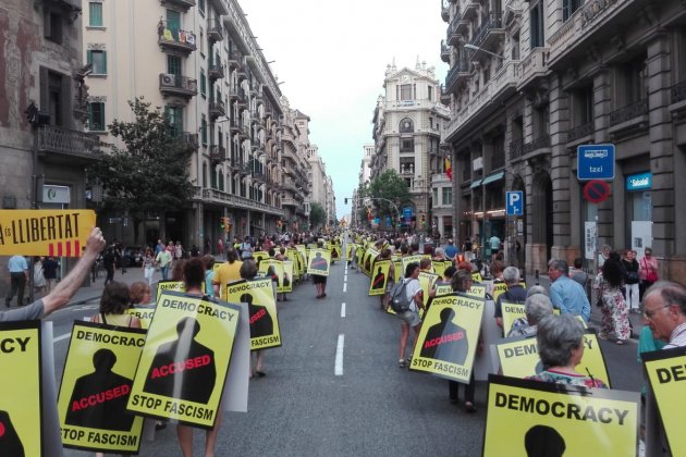 manifestació Via Laietana Alberto Noriega manifestació Via Laietana Alberto Noriega