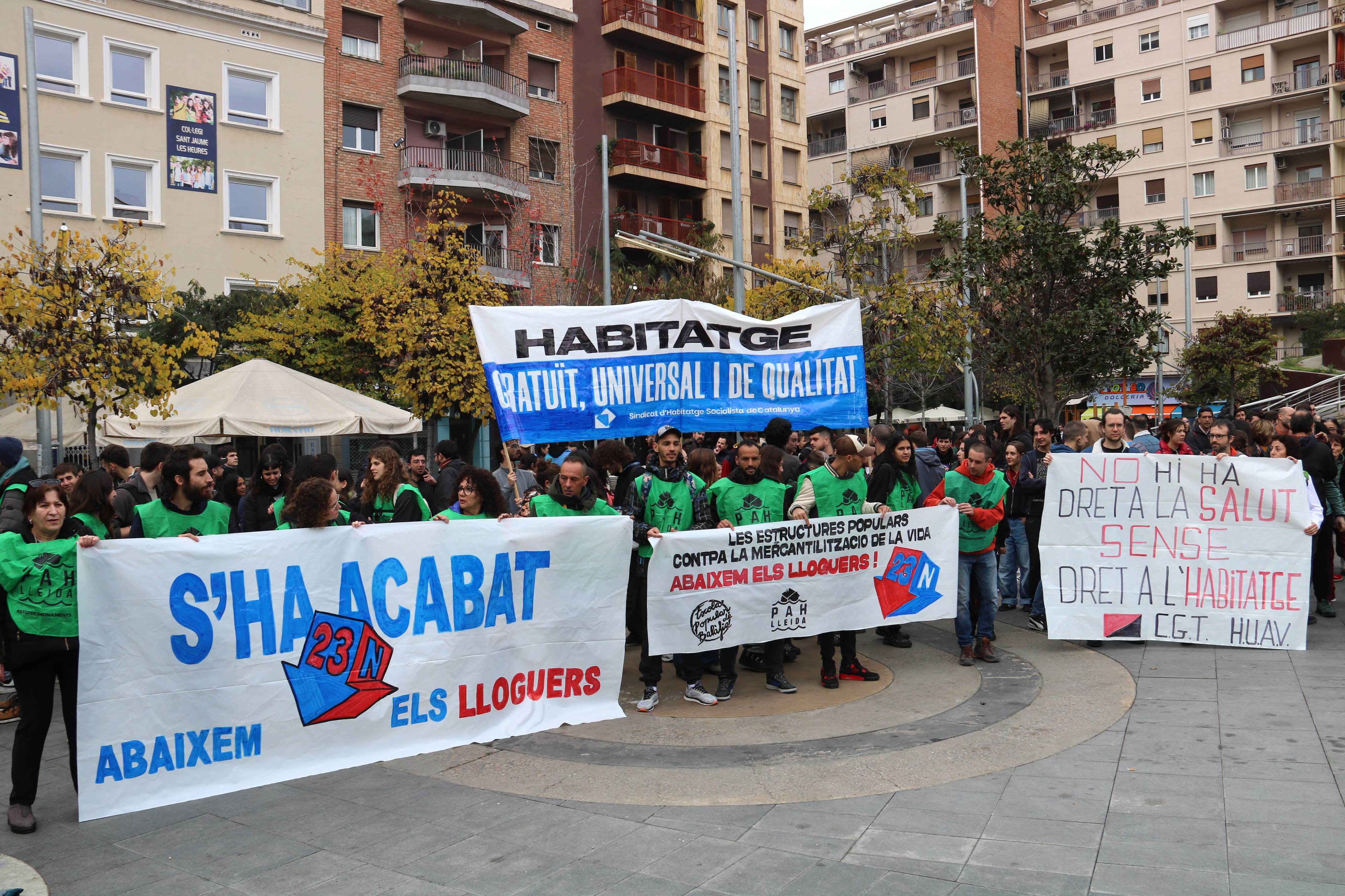 manifestación alquiler Lleida