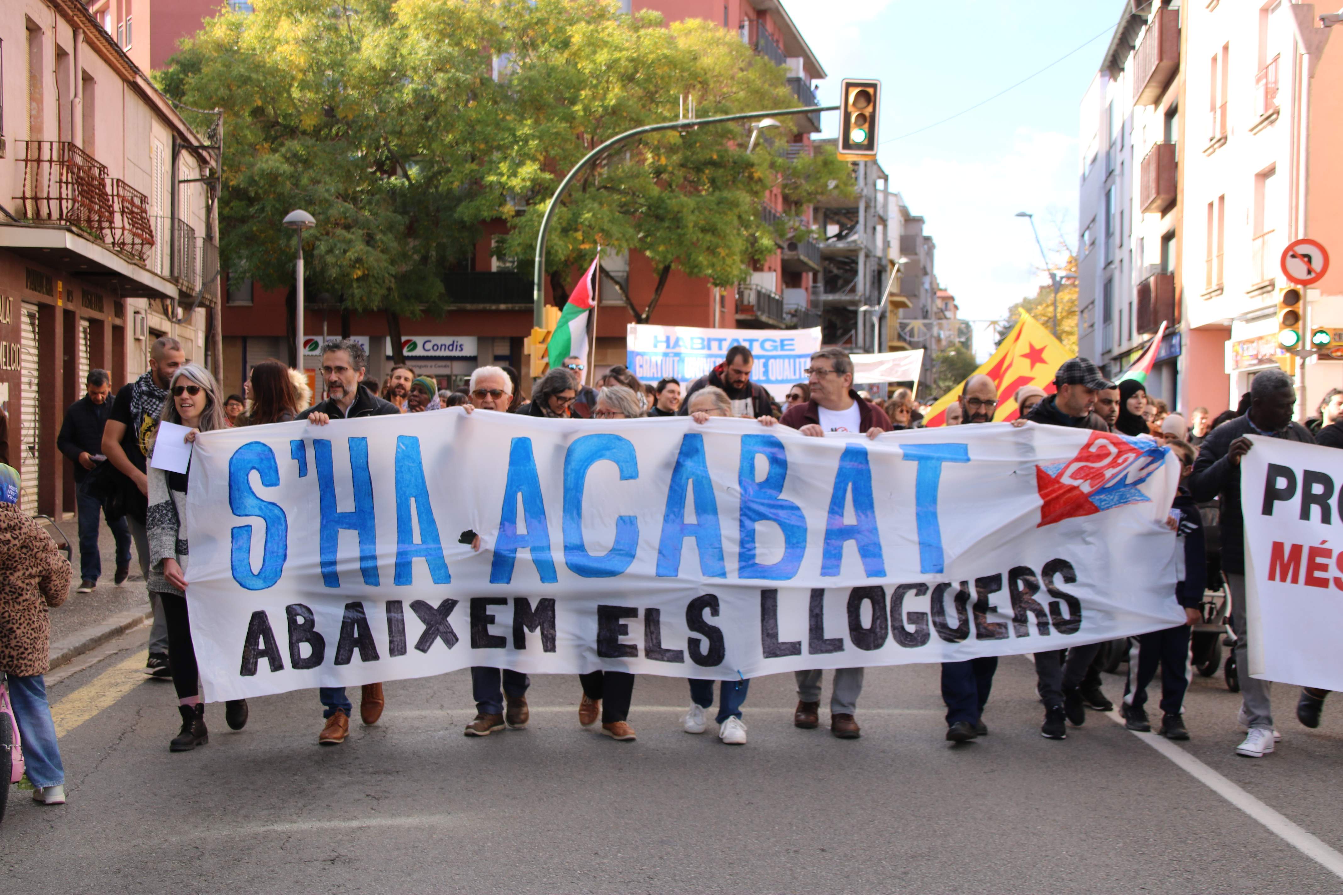 manifestación alquiler Girona