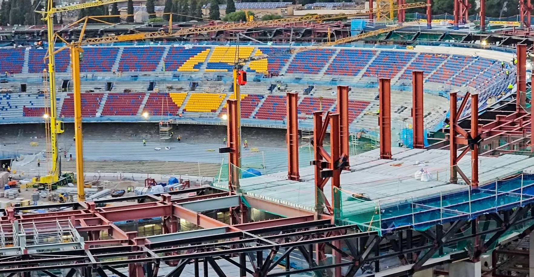 El Spotify Camp Nou toma color: esperanzadoras imágenes del avance de las obras en los interiores