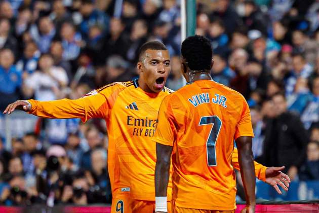 Mbappé Vinicius celebración gol Leganés Real Madrid / Foto: @RealMadrid Mbappé Vinicius celebración gol Leganés Real Madrid / Foto: @RealMadrid