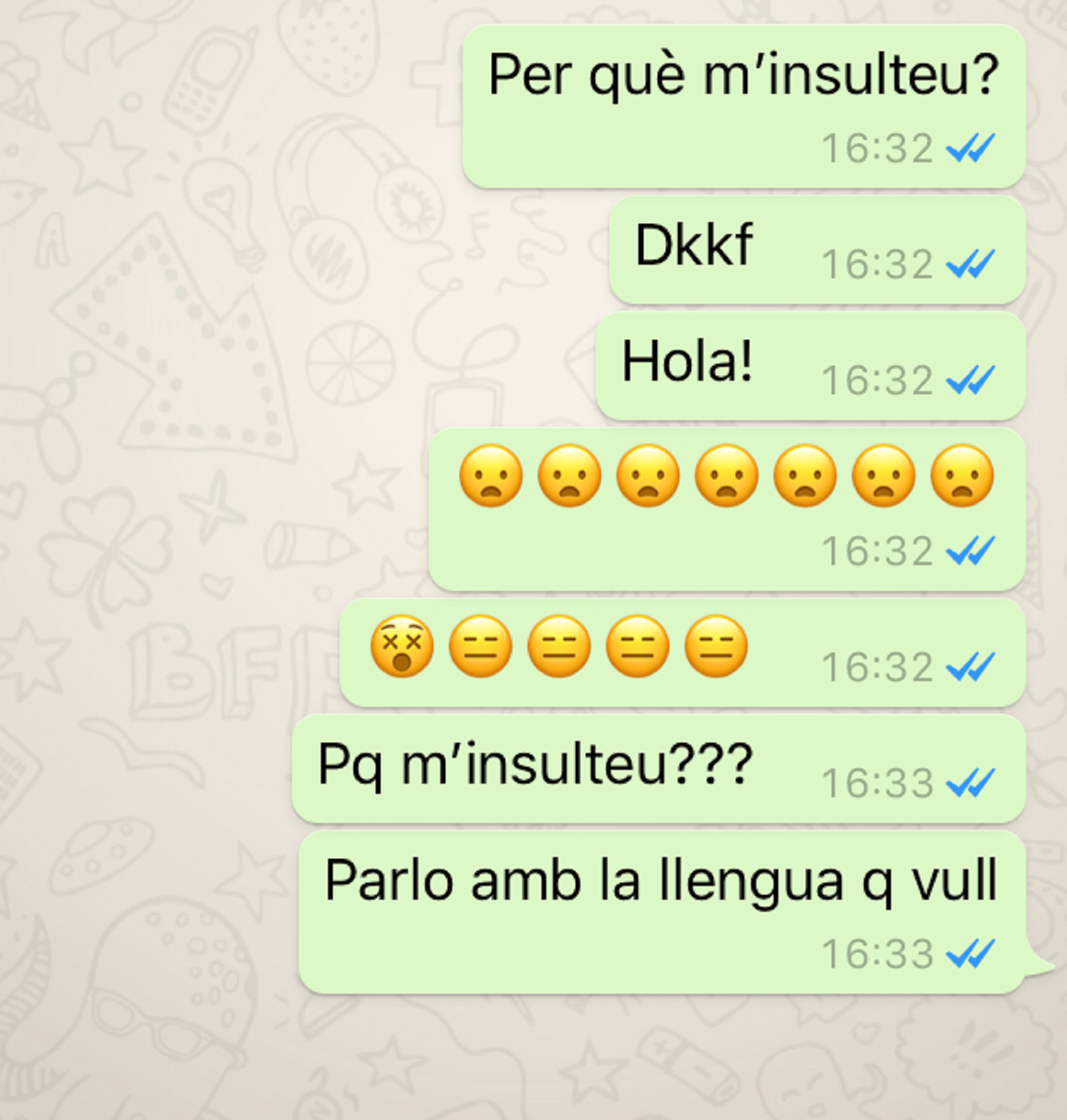 Expulsen una nena d'un grup de Whatsapp per escriure en català
