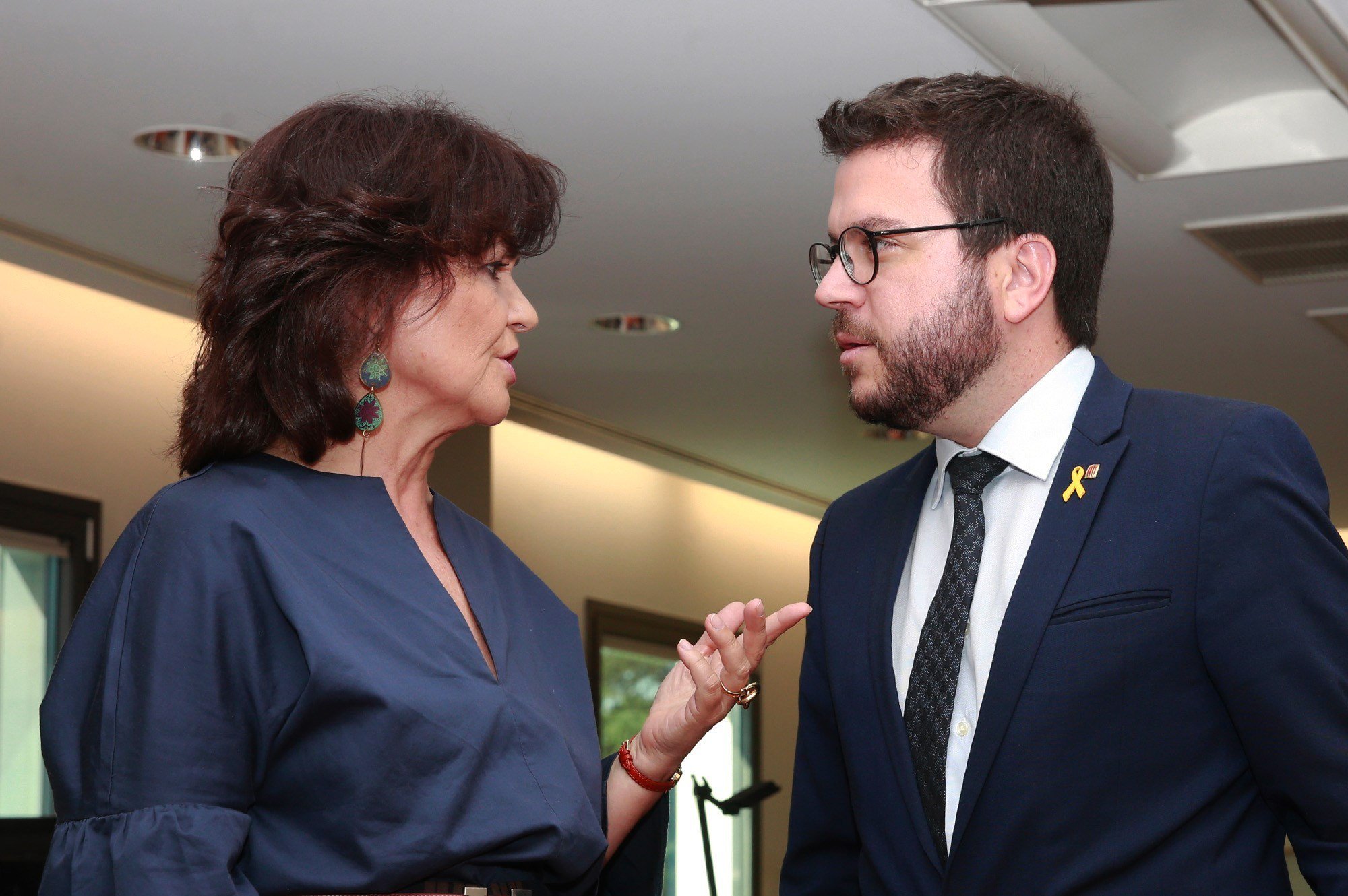 Aragonès exige a Sánchez relajar el déficit y satisfacer "deudas" con Catalunya
