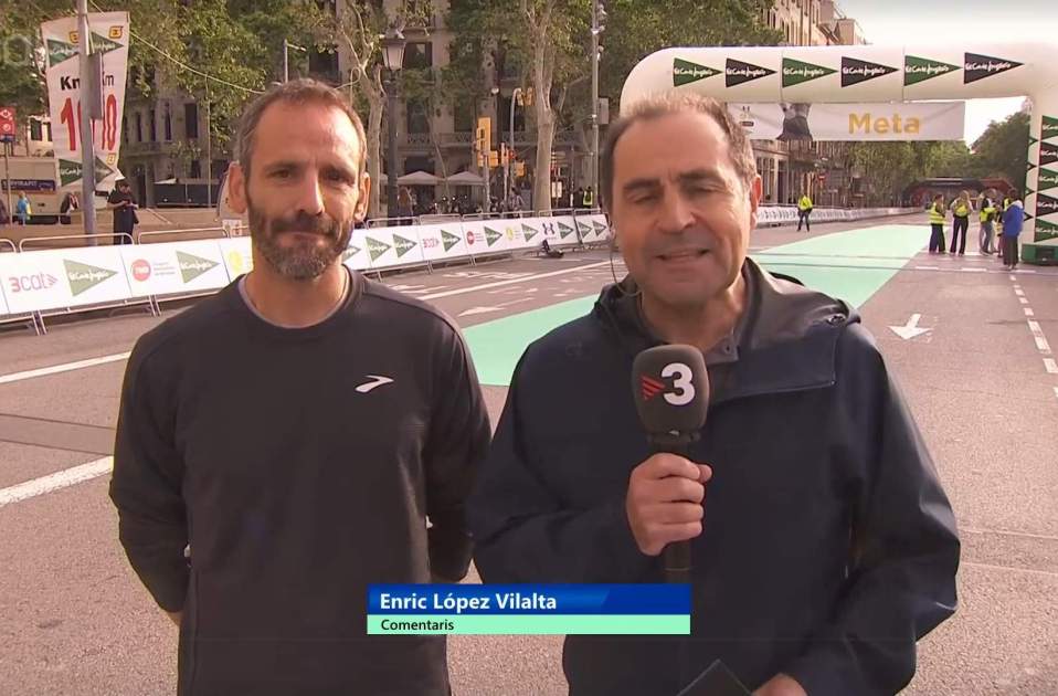 Quique López a la Cursa d'El Corte Inglés, TV3 Quique López a la Cursa d'El Corte Inglés, TV3