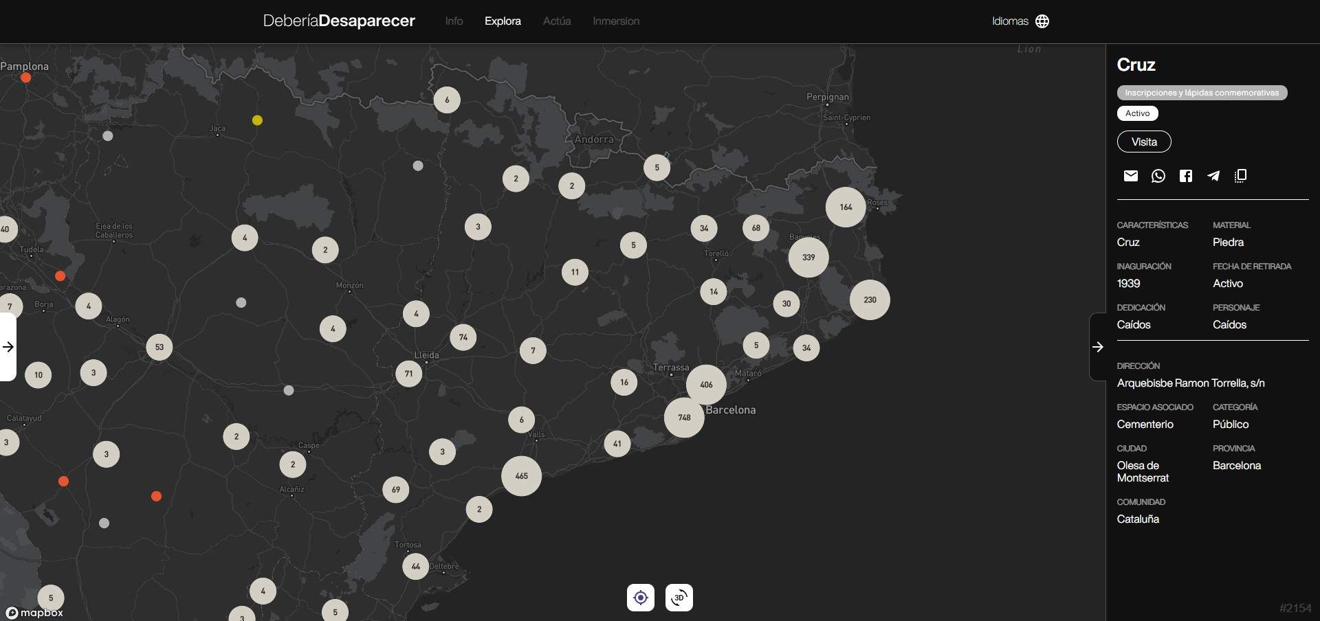 mapa vestigis franquistes comissions obreres ccoo mapa vestigis franquistes comissions obreres ccoo