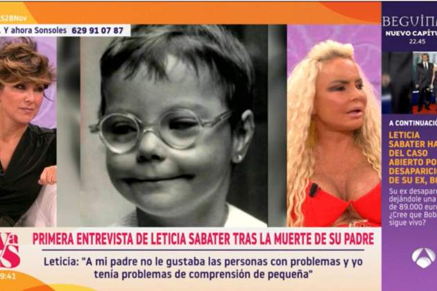 Letícia Sabater de petita / Antena 3 Letícia Sabater de petita / Antena 3