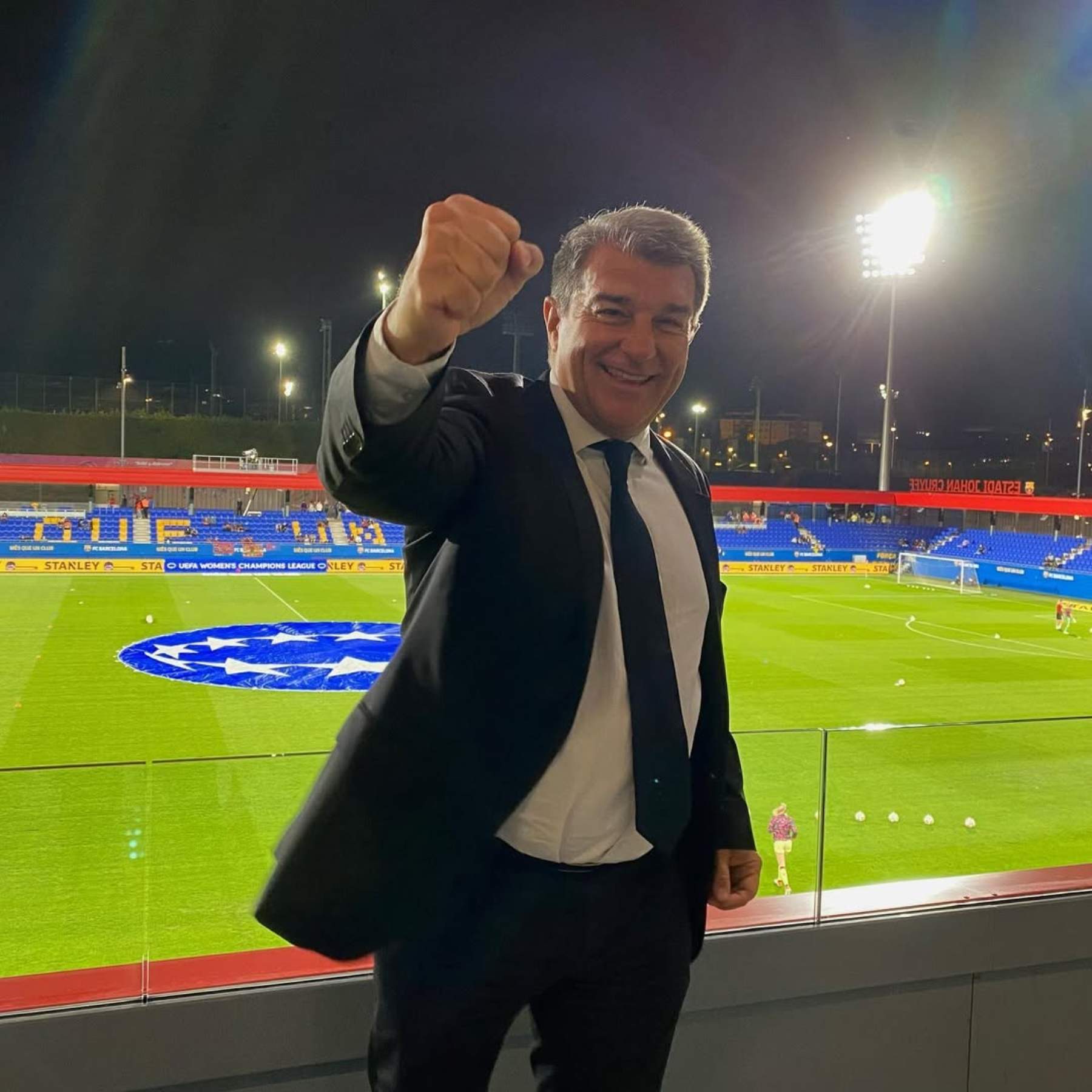 L'eufòria de Joan Laporta al conèixer la decisió del CSD sobre la cautelar d'Olmo i Pau Víctor