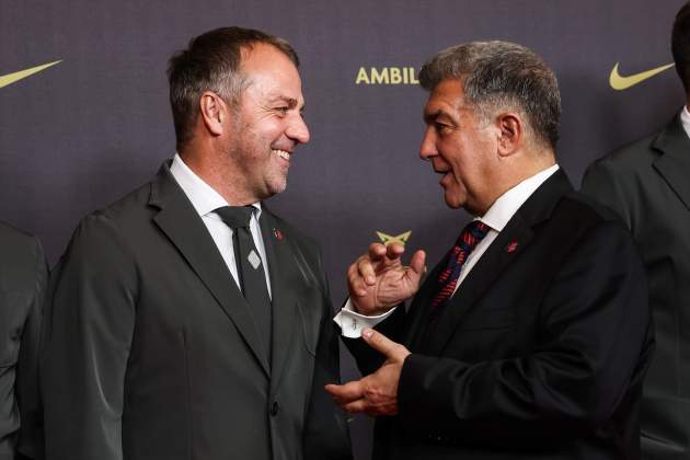 Joan Laporta y Hansi Flick / Foto: Europa Press Joan Laporta y Hansi Flick / Foto: Europa Press