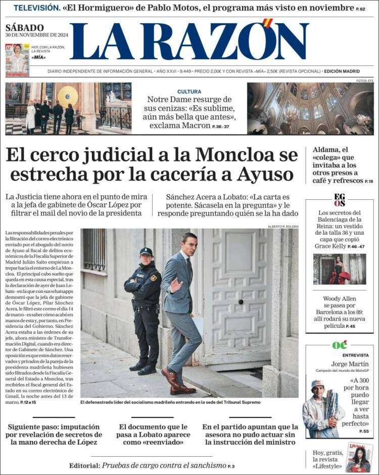 'La Razón' 30 'La Razón' 30