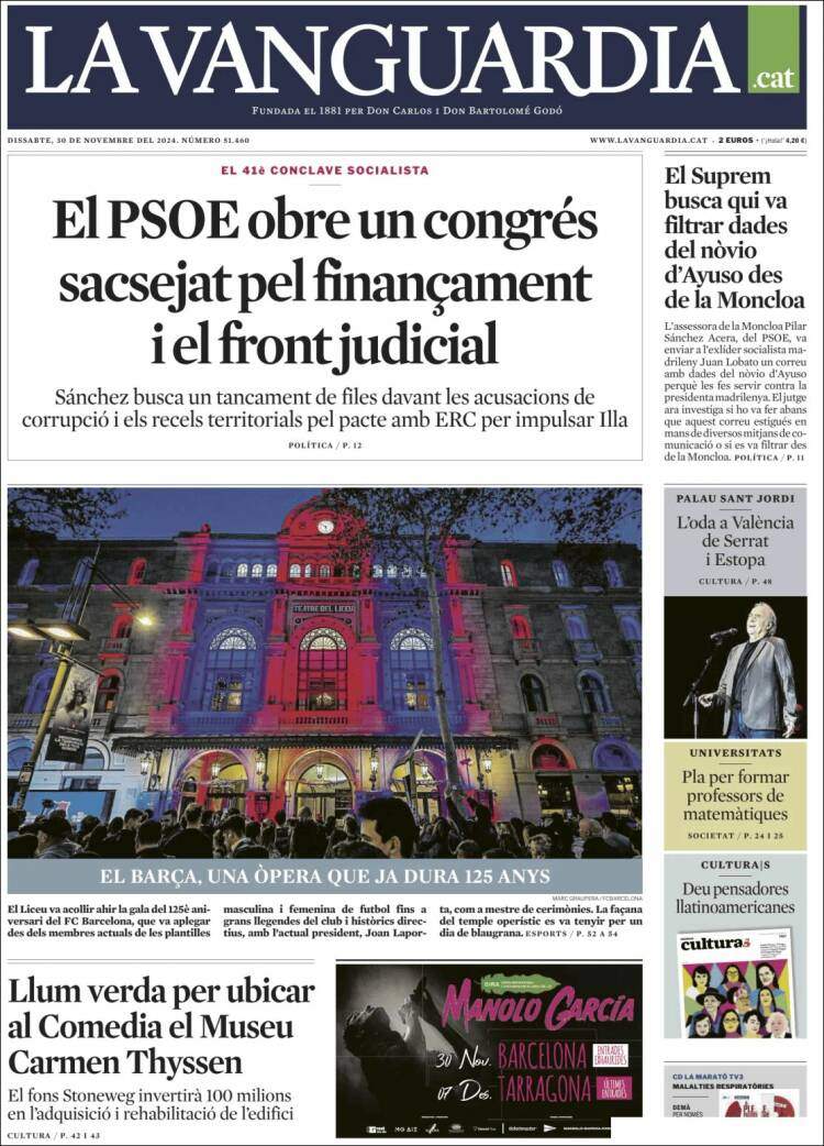 'La Vanguardia' 30 'La Vanguardia' 30