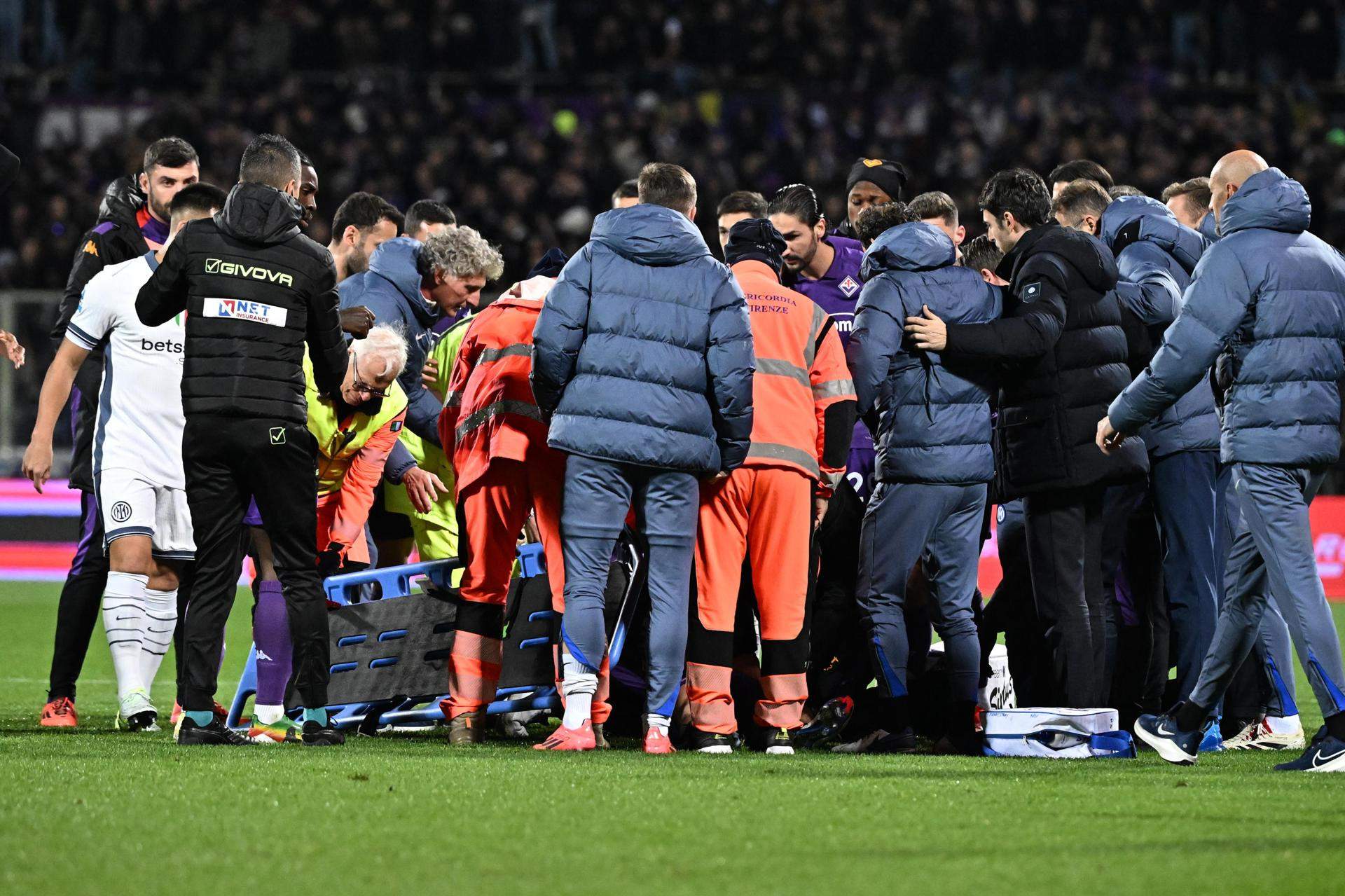Drama en el fútbol italiano: Edoardo Bove, desplomado durante el Fiorentina - Inter