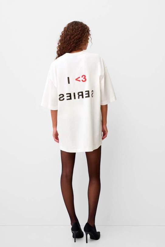 Camiseta manga corta over long print Camiseta manga corta over long print