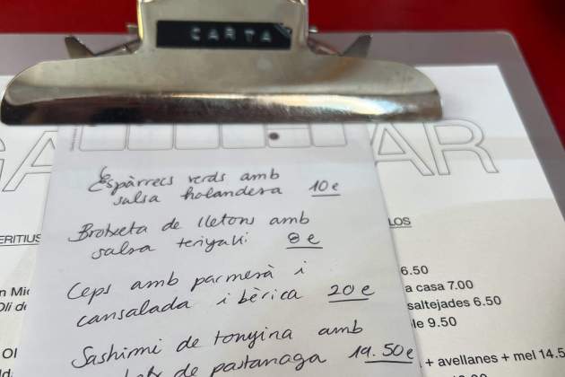 Sugerencias del día – Gala Bar – Rosa Molinero Trias Sugerencias del día – Gala Bar – Rosa Molinero Trias