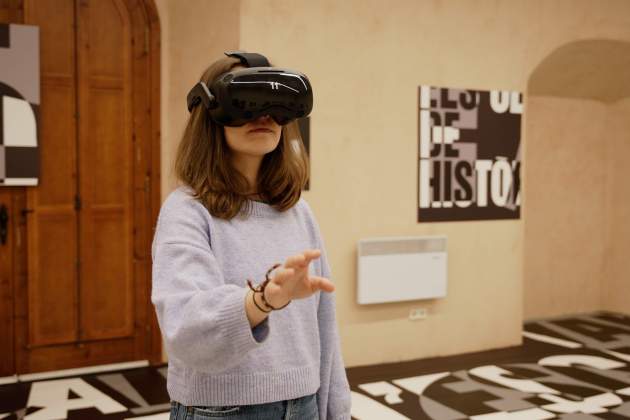 Experiencia de realidad virtual en la Cartuja de Escaladei. Fuente: Departamento de Cultura
