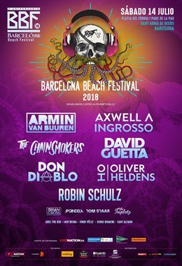 cartell david guetta Barcelona Beach Festival cartell david guetta Barcelona Beach Festival