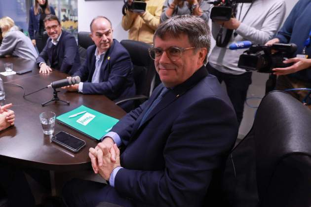 Carles Puigdemont, reunión Brusseles. EFE Carles Puigdemont, reunión Brusseles. EFE