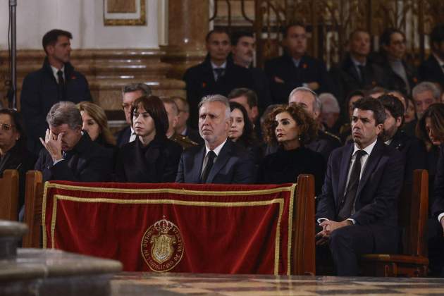 montero mazon morant torres feijoo funeral valencia / EFE montero mazon morant torres feijoo funeral valencia / EFE