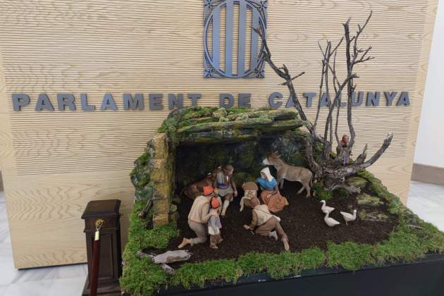 El belén|pesebre en el Parlamento El belén|pesebre en el Parlamento