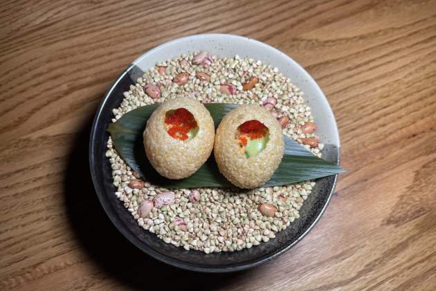 Pani Poori con tártaro de salmón / Foto A.S.I. Pani Poori con tártaro de salmón / Foto A.S.I.
